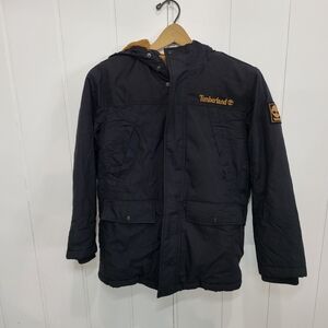 Timberland Men's Black Hooded Jacket